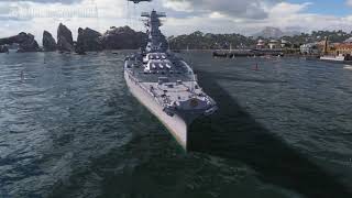 【World of Warships】Musashi (Operation Sho-Go)skin mod (Yamato)