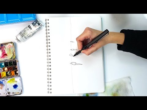 How to draw people in perspective #shorts