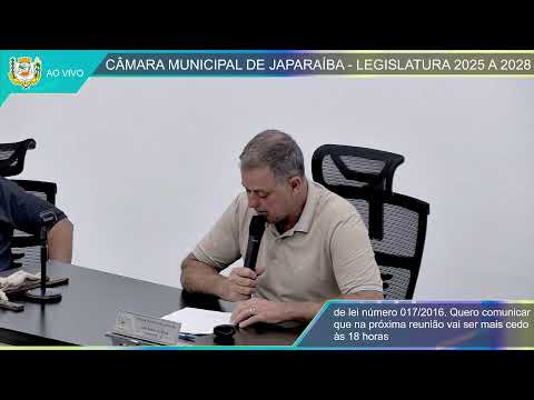 32ª  Reunião Ordinária da Câmara Municipal de Japaraiba - 21/09/2026