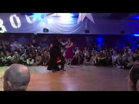 Dickson and Alex in the competition during the dance holiday