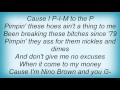 Lil' Jon & The East Side Boyz - Can't Stop Pimpin' Lyrics