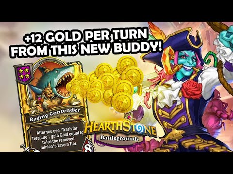 NEW HOOKTUSK BUDDY Is INSANE!! | | Hearthstone Battlegrounds