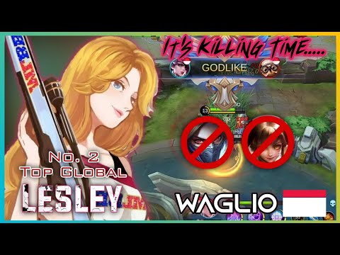 One Shot One Kill!!! | Top 2 Global Lesley Waglio - High Damager