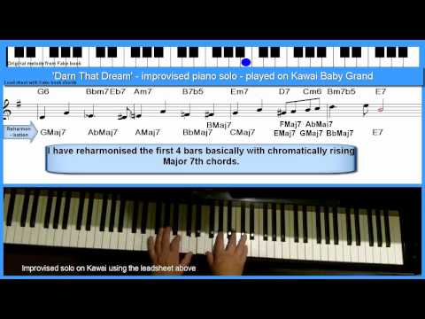 'Darn That Dream' - solo jazz piano lesson