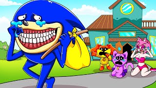 SHIN Sonic is MOVING AWAY?!  Sad Story! Poppy Playtime Animation (Cartoon Animation)