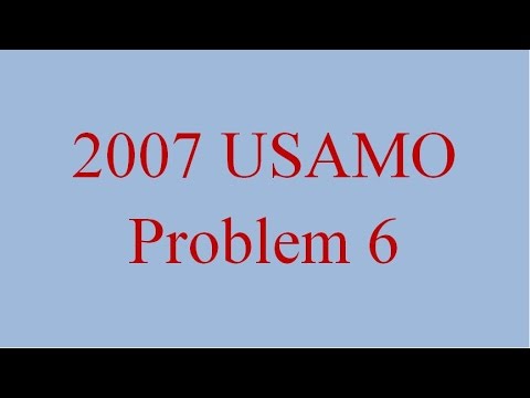 ALG 015 - USAMO 2007 Problem 6