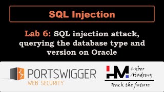 SQL Injection 6 | SQL injection attack, querying the database type and version on Oracle