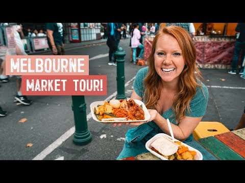 O MELHOR TOUR DE MERCADO DE Melbourne! Comida de rua, donuts, café e muito mais! (Mercado Queen Victoria)