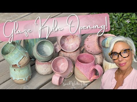 GLAZE KILN OPENING! New Glaze Combos | Before and After’s Pics |  AMACO, COYOTE & MAYCO HD 1080p