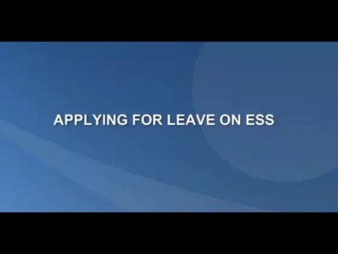 Ess Leave Request