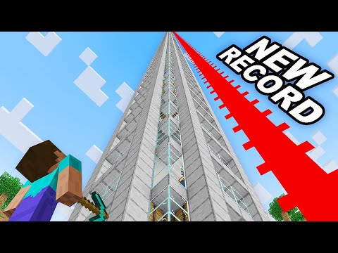 I Built The Worlds Tallest Minecraft Base
