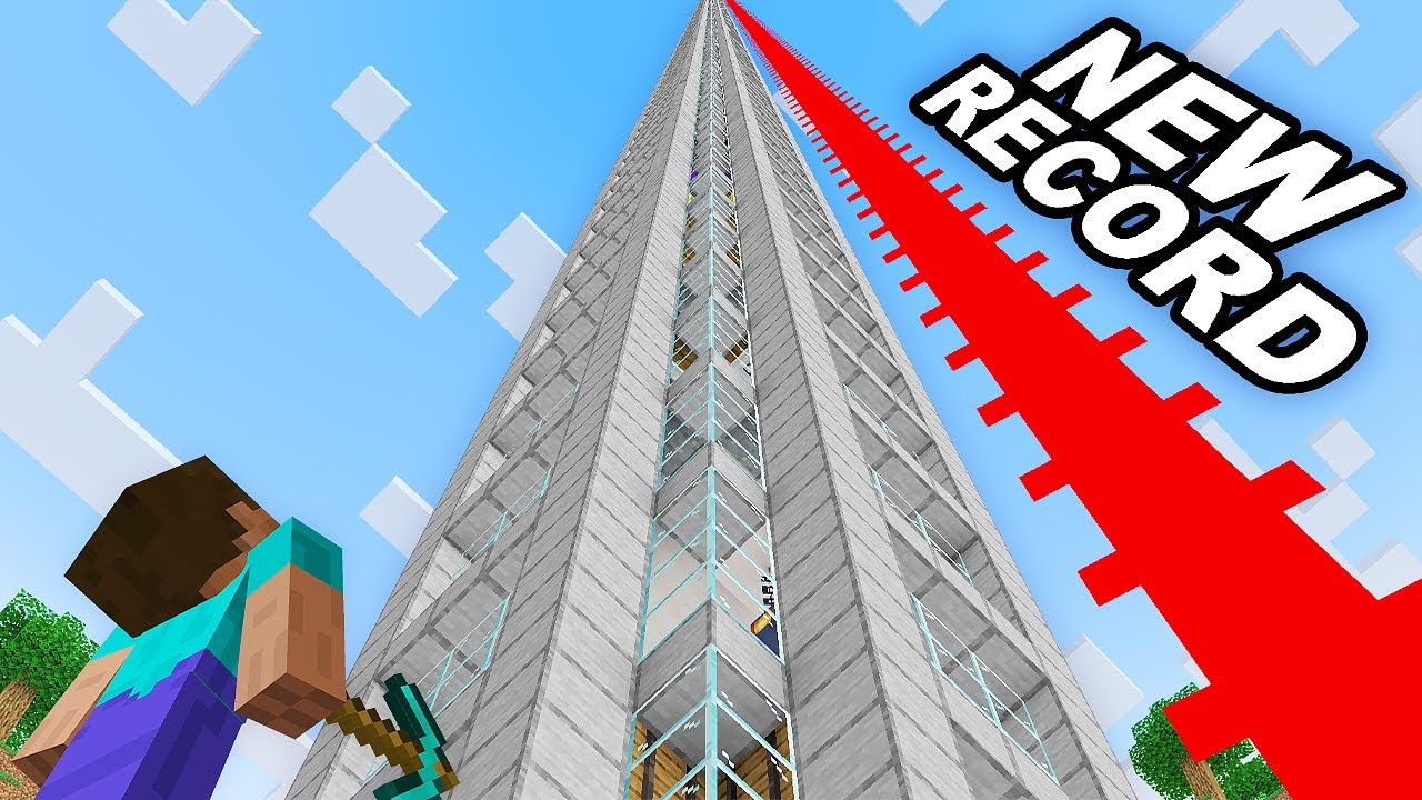 I Built The Worlds Tallest Minecraft Base