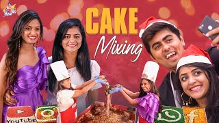 Christmas Cake Mixing Preparation || Ft. Jessi. Ariyana, Sreeleela || Jyothakka || Shiva jyothi