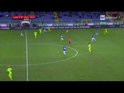 Sampdoria 4-1 Pescara, gli ultimi minuti del primo tempo 28-11-2017