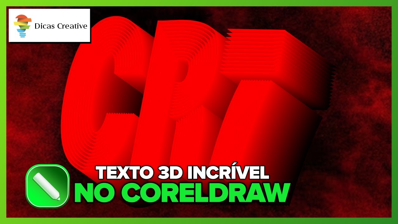 EFEITO 3D EM TEXTO TOP NO COREL DRAW  - FERRAMENTA MISTURAR