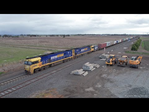 3XM4 Pacific National Steel Train With Bonus Containers (27/7/2022) - PoathTV Australian Railways