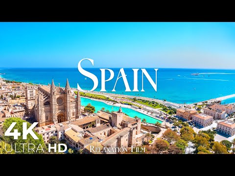 Spain 4K • Peaceful Nature Relaxation Film with Deep Calming Music | Ultra HD