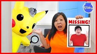 Pokemon Detective Pikachu on Ryan's Daddy is Missing Case!!!