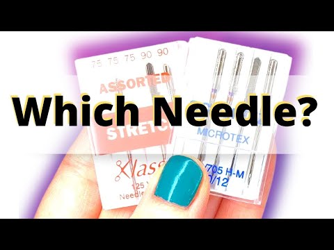 Sewing Machine Needles Explained - Help choosing needles for sewing