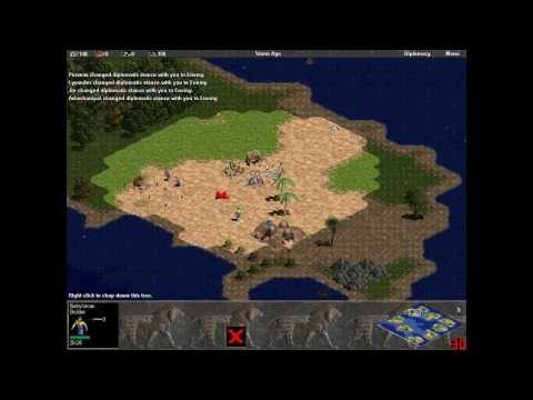 Babylon vs 7 Hardest. Random map. Small Islands. Part 1 - Survival. Age of Empires.