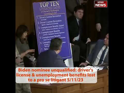 Biden Nominee Unqualified: Driver's License Cases — And Lost To A Pro Se Litigant