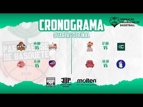 CAMP. ESTADUAL SUB-15 MASCULINO - SERIE OURO - DIA 3 PLAYOFFS- @basqueteparana​