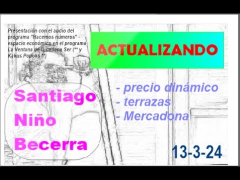 Santiago Niño Becerra – - precios dinámico, terrazas, Mercadona   - 13-3-24