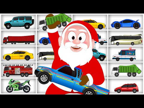 Learning Street Vehicles Names and Sounds for Children with SantaClaus