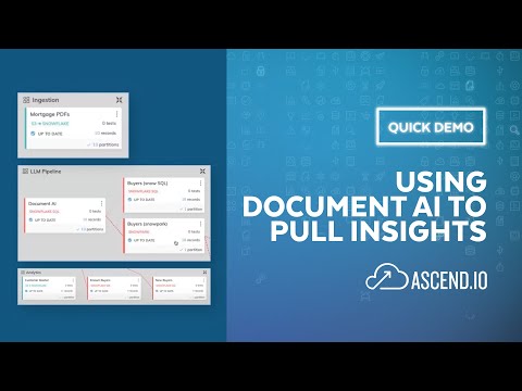 Quick Demo | Leveraging The Ascend.io Platform To Use Document AI