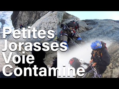 Petites Jorasses Voie Contamine Chamonix Mont-Blanc massif climbing mountaineering mountain