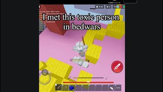 I Met a Toxic Person in Bedwars #shorts