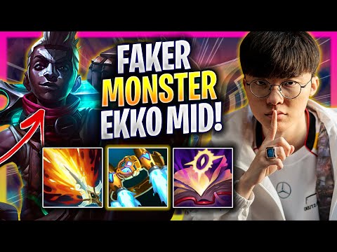 FAKER IS A MONSTER WITH EKKO MID! - T1 Faker Plays Ekko MID vs Zoe! | Season 2025