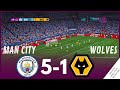 Highlights | Manchester City 5-1 Wolves • Premier League 23/24 | Video Game Simulation