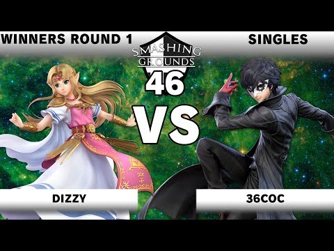 Smashing Grounds 46 - Winners Round 1 - Dizzy [Zelda] v 36coc [Joker]