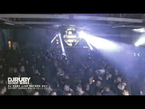 DJ Ruby live video set before Guy J at Secret Series, BMX Warehouse Malta 10-11-18