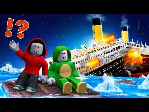 JJ and Mikey Escape the Collapsing Titanic in Roblox ?!