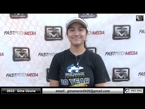 2022 Gina Ozuna - 3.8 GPA - Athletic Middle Infielder Softball Skills Video - Lady Wolfpack