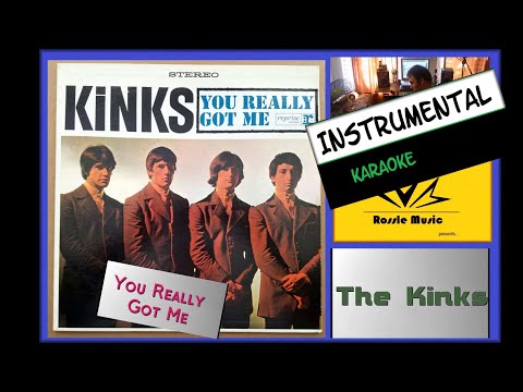 You Really Got Me - The Kinks - Instrumental with lyrics  [subtitles] 1964