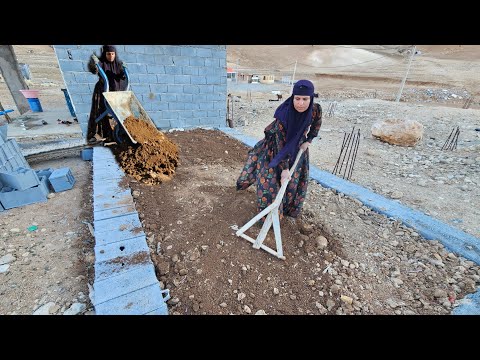 Building a house...a woman's difficult life