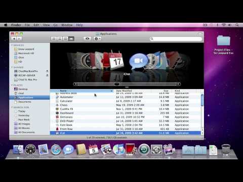 Mac OS X Snow Leopard Tutorial - Learn About Finder Windows
