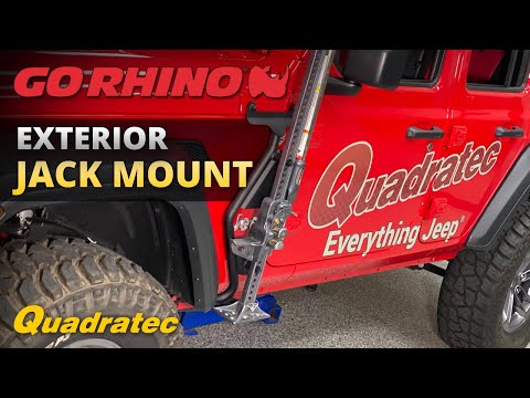 Go Rhino Exterior Jack Mount for 2007-2020 Jeep Wrangler and Gladiator