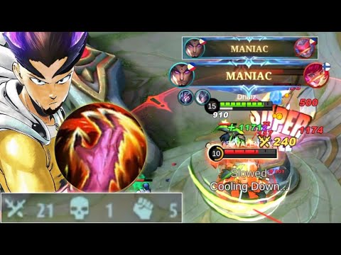 JUNGLE YU ZHONG + RED BUILD = MANIAC | YU ZHONG MEMES - MLBB