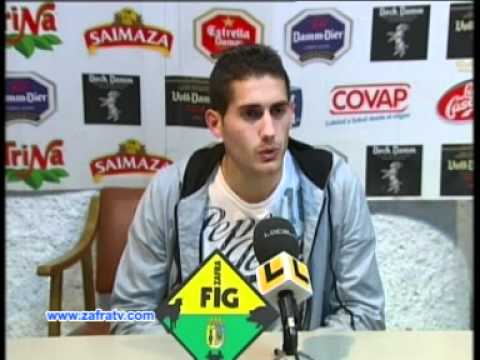 C. D. Díter Zafra 3 - 0 C. D. Valdelacalzada, rueda de prensa