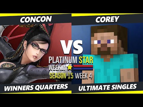 PSW S15:W4 - ConCon (Bayonetta) Vs. Corey (Steve) SSBU Ultimate Tournament