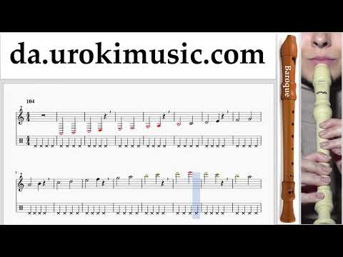 Lær At Spille Blokfløjte (Barok) Shakira - Me Enamoré Lektioner Sange Del#1 um-i246