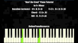 ♫ Dont Be Cruel by Bobby Brown Piano Tutorial In F# Minor ♫ ♫ Dont Be Cruel by Bobby Brown Piano Tutorial In F# Minor ♫