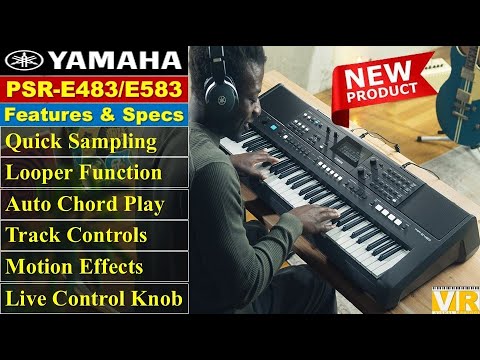 New Yamaha PSR-E483 & E583 Keyboards 2026 || New Features || Specs