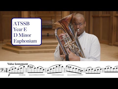 ATSSB Year E Euphonium Etude #1 D Minor Böhme (Voxman Selected Studies)
