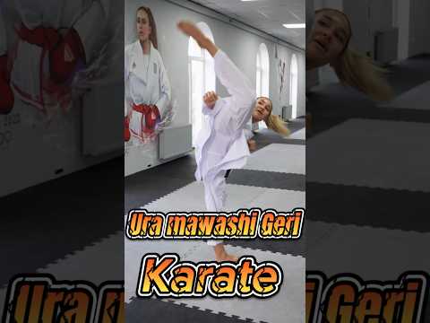 Ura mawashi geri - tutorial wkf karate kumite #karatetraining #wkf