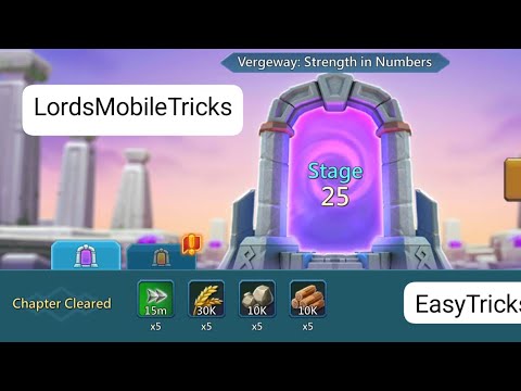 Lords Mobile Vergeway Number Stage 25 - Unbeatable Strategy to Clear It Fast!